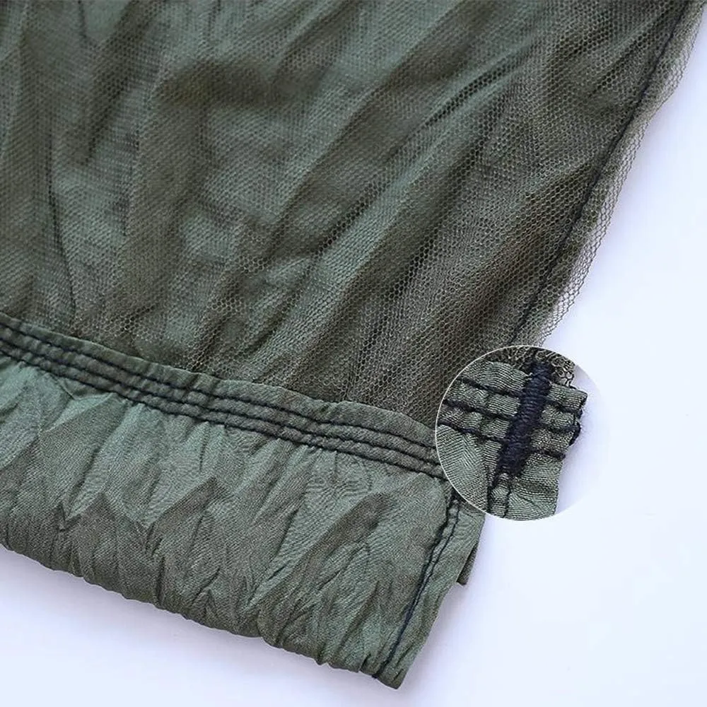 Outdoor Mosquito Net with Net Nylon Parachute Camping Hammock Ultralight Single Hammock for Hiking Backpacking Travel Beach Adventure (C)