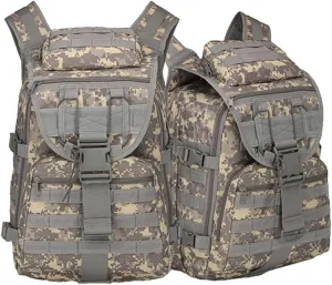 Outdoor Shoulder Tactical Bag Waterproof Mountaineering Bag Hiking Camo Backpack,ACU