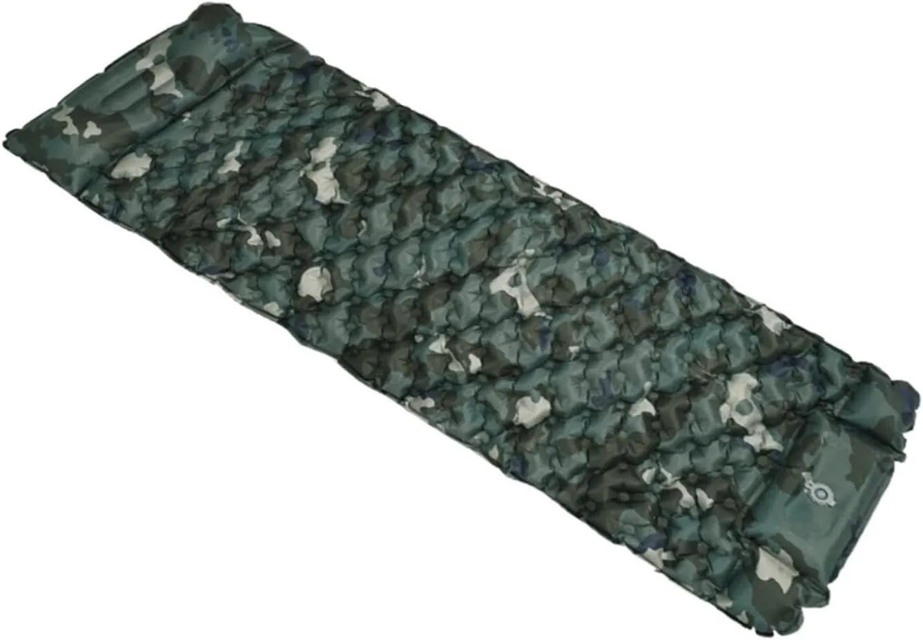 Outdoor Sleeping Pad Camping Inflatable Mattress with Pillows Travel Mat Folding Bed Ultralight Air Cushion Hiking Trekking (Color : Pedal Camouflage, Size : /)