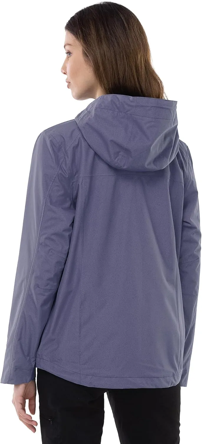 Outdoor Ventures Packable Rain Jacket Women Lightweight Waterproof Raincoat with Hood Cycling Bike Jacket