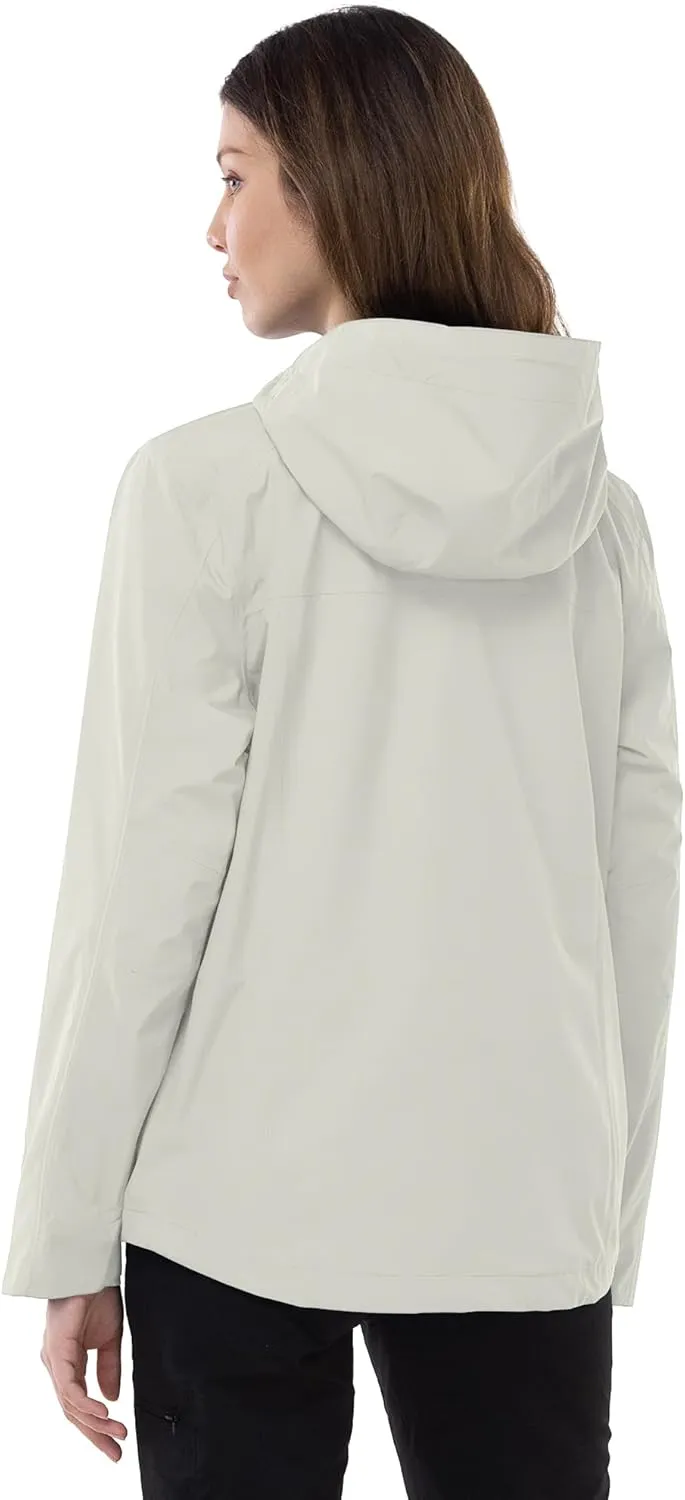 Outdoor Ventures Packable Rain Jacket Women Lightweight Waterproof Raincoat with Hood Cycling Bike Jacket