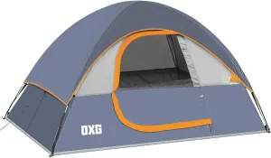 OXG Camping Tent 2 Person, Waterproof Windproof Tent with Rainfly Easy Set up-Portable Dome Tents for Camping