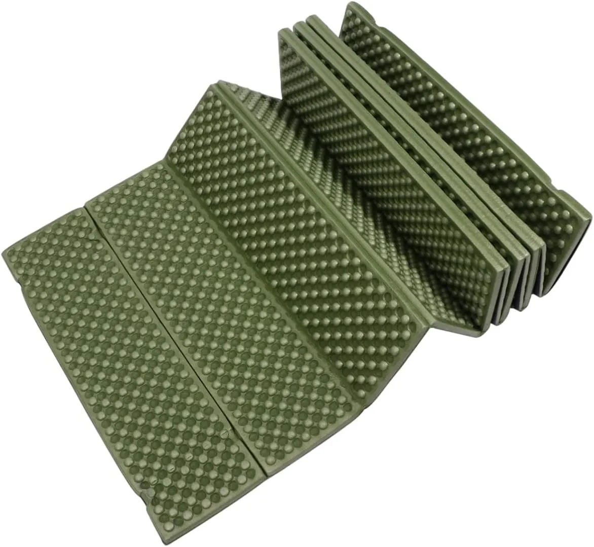 Pad Fold Sleeping Mat Camping Mats Outdoor Blanket Fishing Mat Picnic Lightweight Thick Camping Mat Beach Camping Mat Double Resistant Pads Green