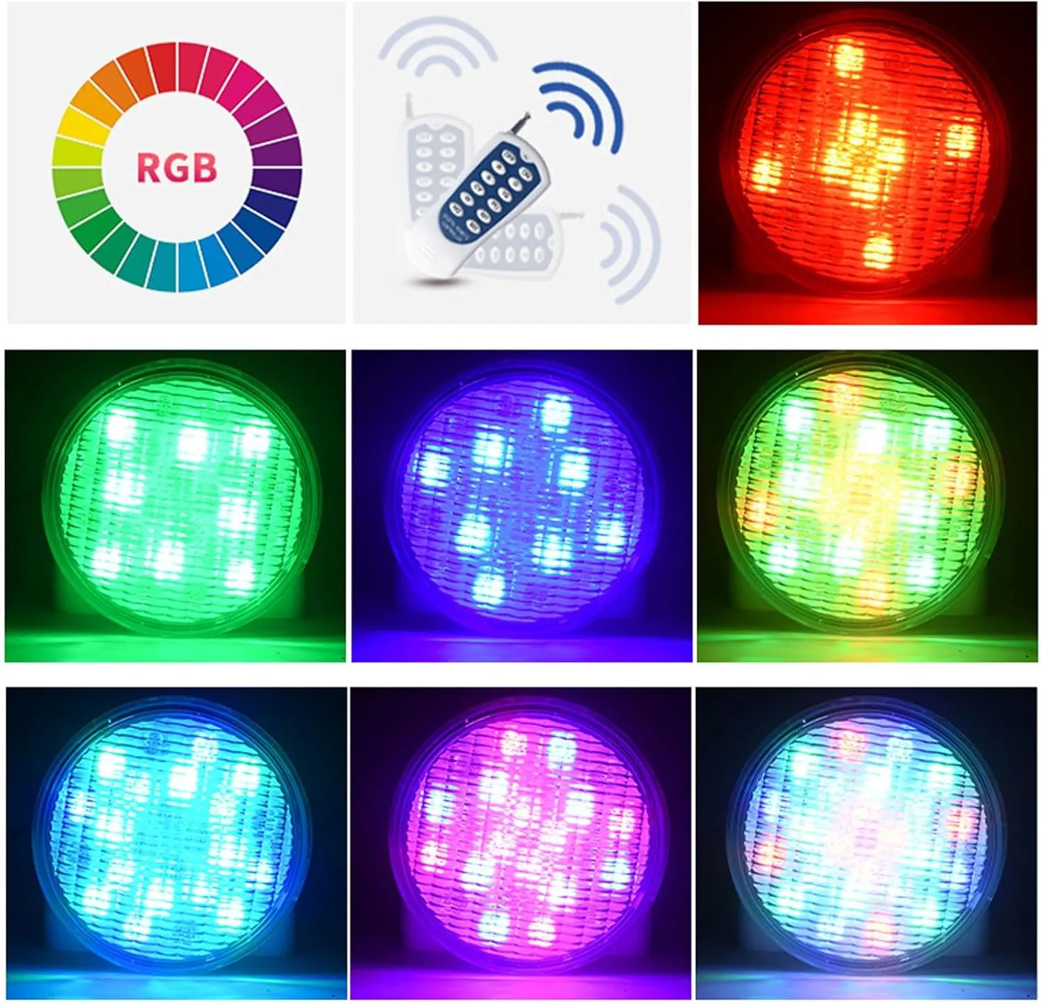 Par56 Pool Bulb LED Swimming Pool Light Underwater Light Bulb Embedded Type Submersible Light 12V for Par56 Light Source(White Light,36W)