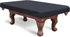 PATIKIL 8 Feet Billiard Pool Table Cover, Waterproof Outdoor Indoor 420D Polyester Dustproof Sun Rain Protection Billiard Table Covers for Patio Table Snooker Billiard Table, Black