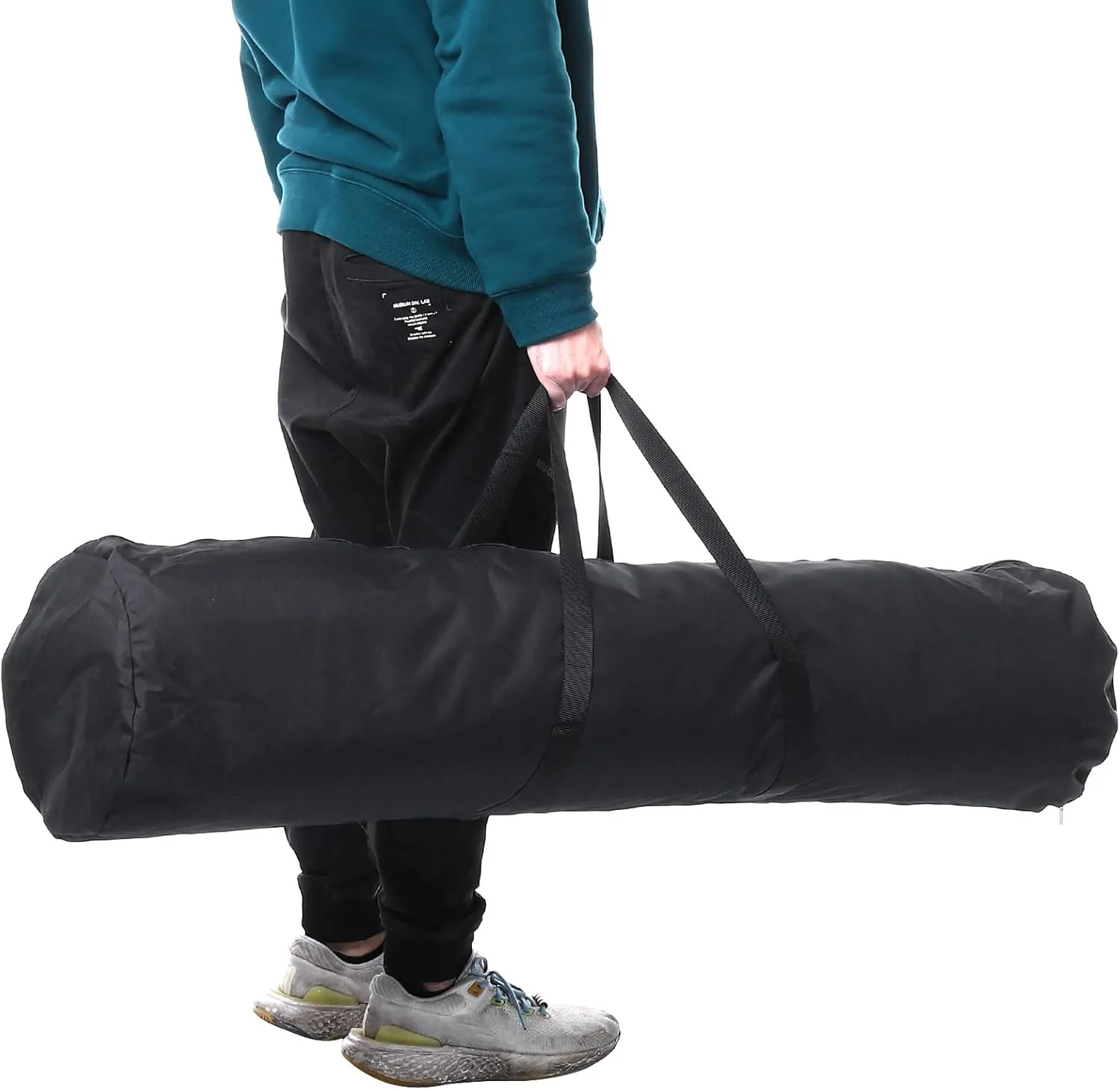 PATIKIL Folding Camping Chair Replacement Bag 39.4" x 5.5", Portable Camping Storage Tent Bag with Handle Strap for Outdoor Camping Hiking Travel, Black