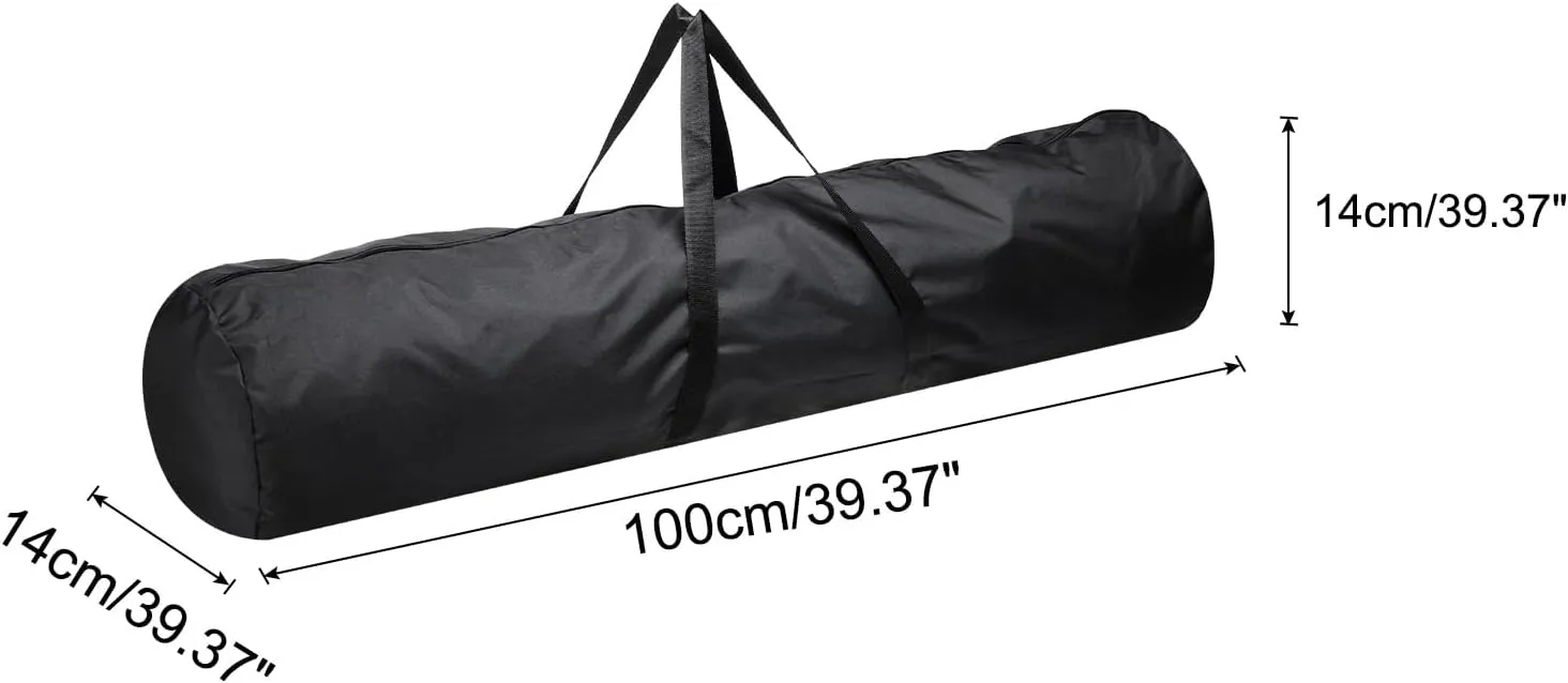 PATIKIL Folding Camping Chair Replacement Bag 39.4" x 5.5", Portable Camping Storage Tent Bag with Handle Strap for Outdoor Camping Hiking Travel, Black