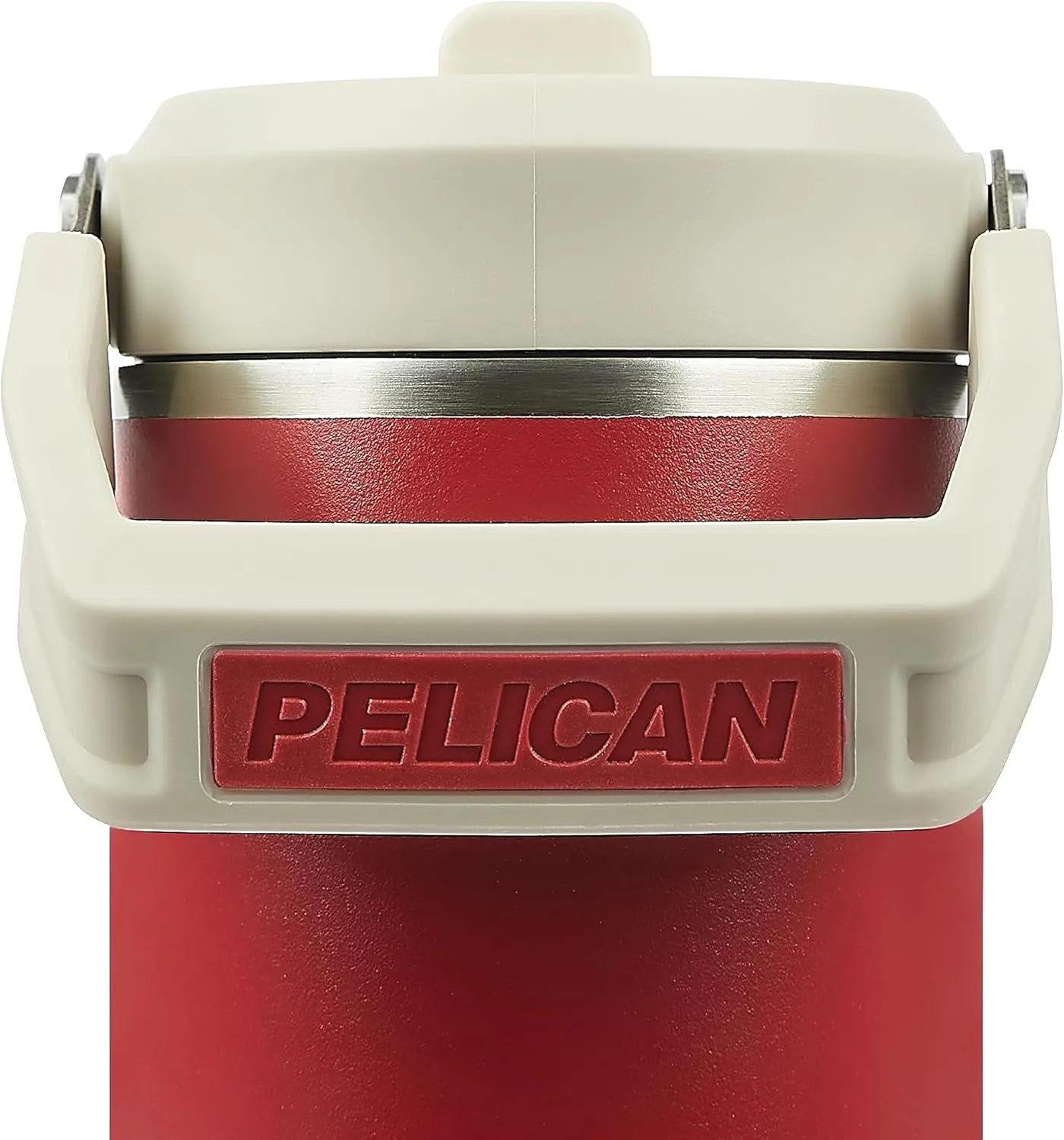 Pelican Hydration Pelican Pacific™ 26 oz Vacuum Insulated Tumbler - Recycled Stainless Steel Double Wall Travel with Dual Lid, Powder Coated Insulated Water Bottle For Cold Drinks, Brick