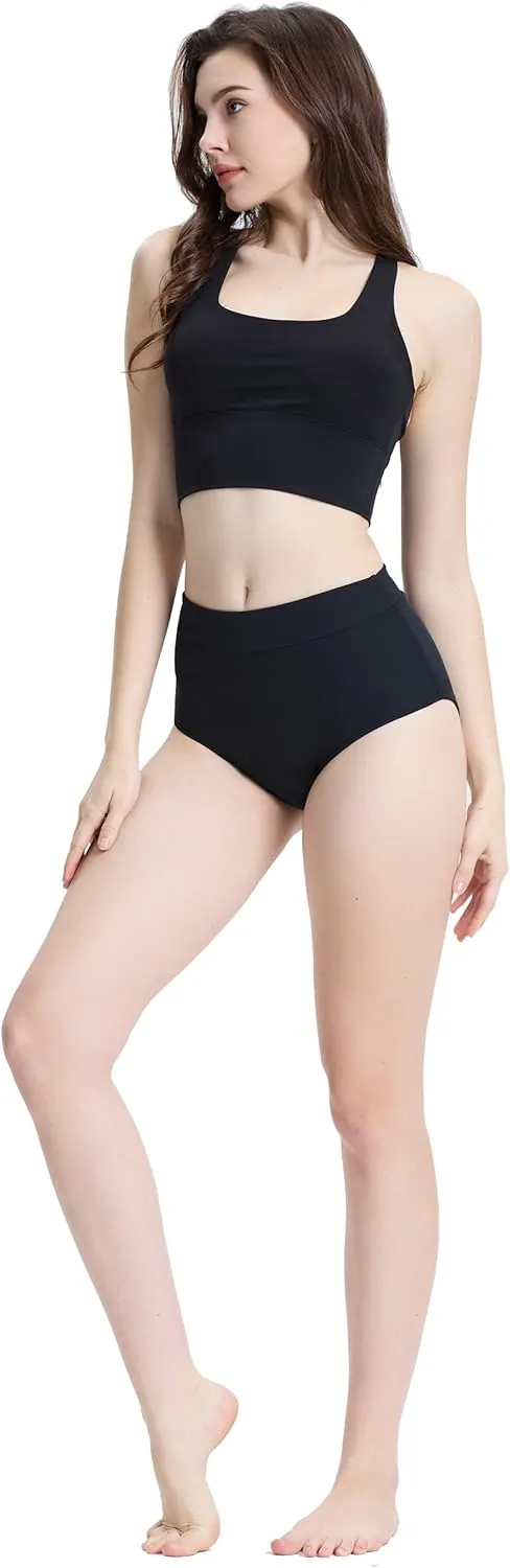 Period Swimwear Leakproof Bikini Bottoms Full Coverage Menstrual Swimsuit for Women Teens Girls