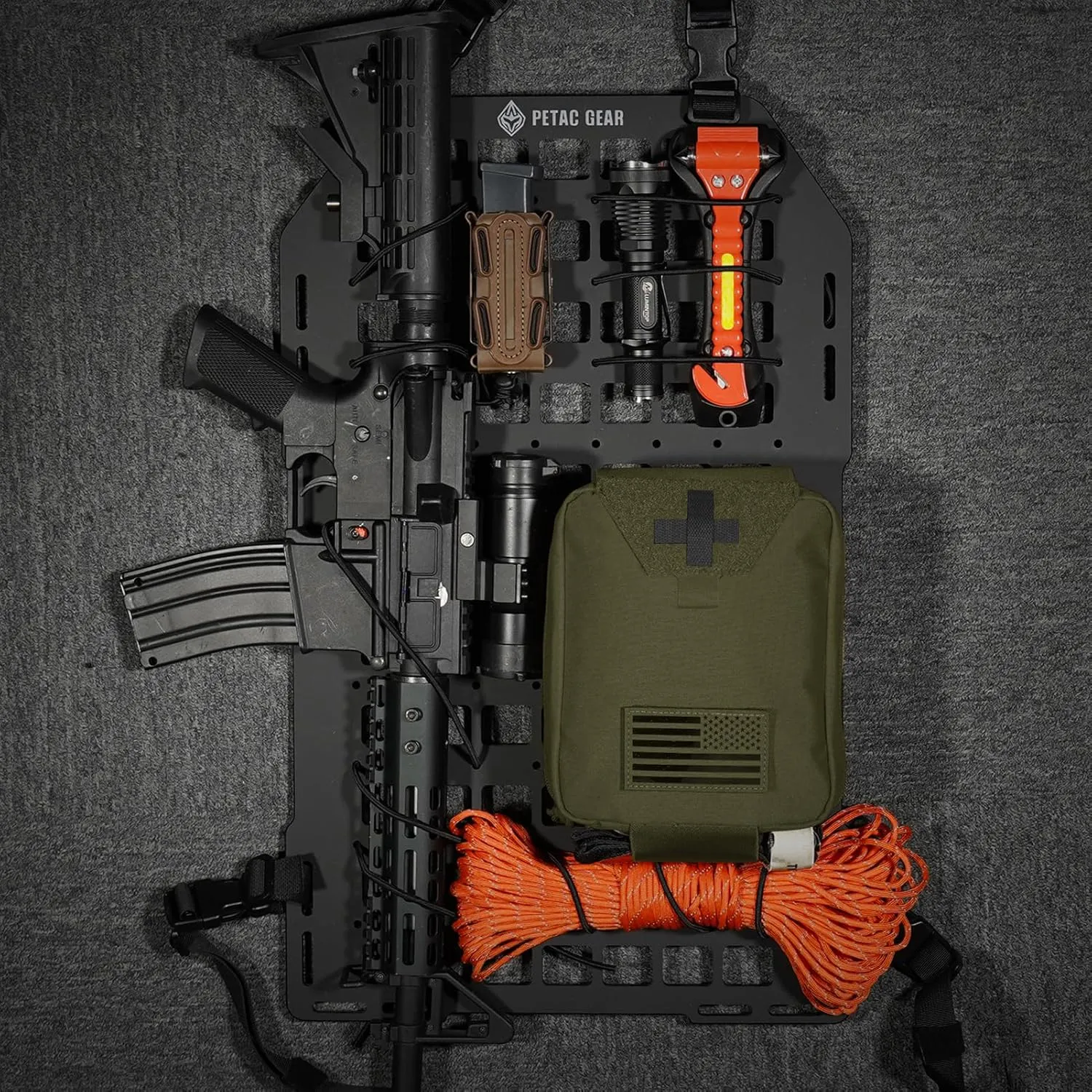 PETAC GEAR Tactical Rip Away Medical IFAK Pouch Tear Off First Aid EDC Pouches Molle & Belt Outdoor Emergency Survival Bag