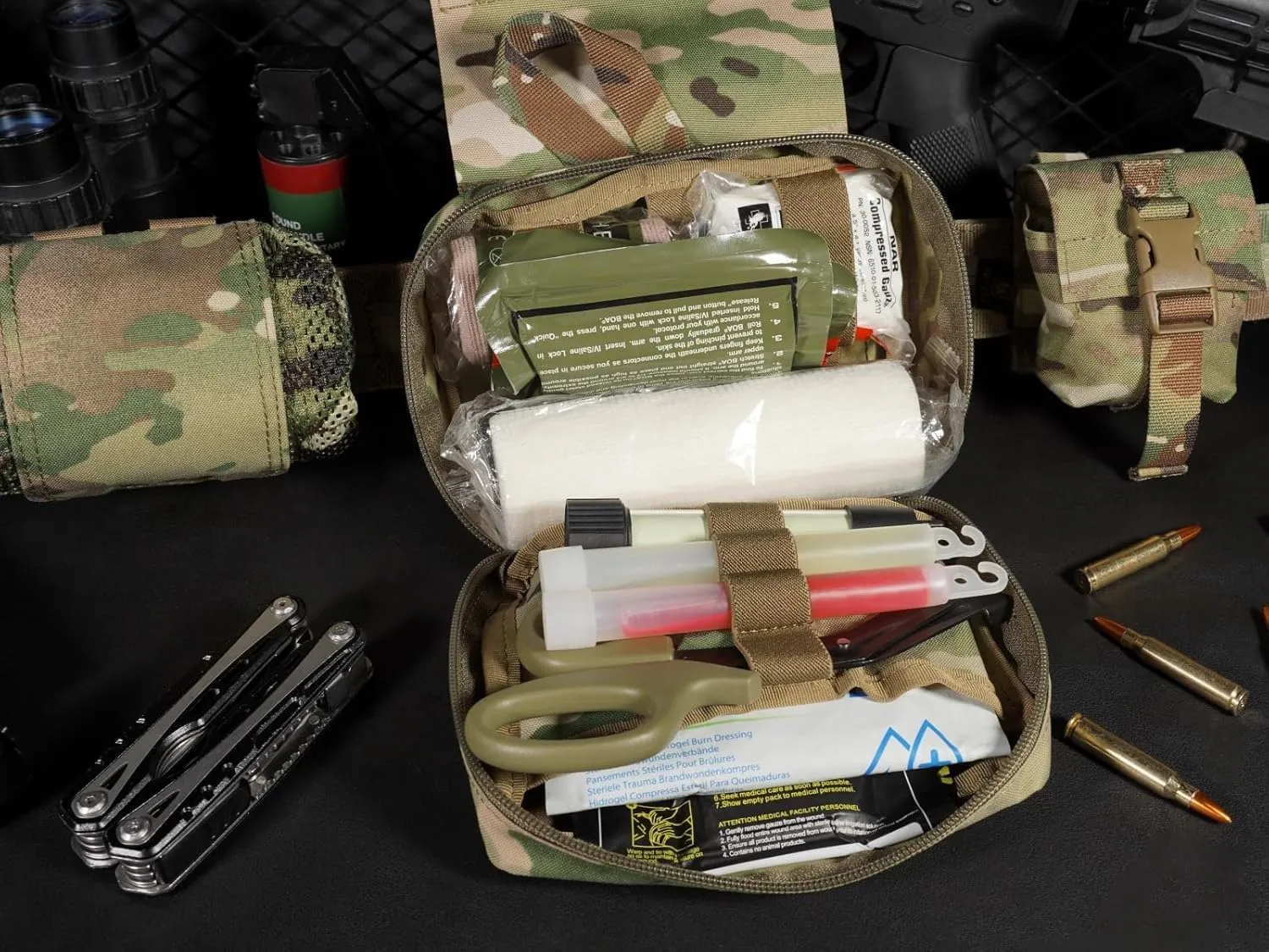 PETAC GEAR Tactical Rip Away Medical Pouch Tear Off First Aid IFAK Pouch Molle & Belt Horizontal Outdoor Emergency Survival Bag …
