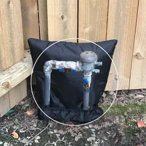 PF WaterWorks PF0692 NoFREEZE Outdoor Sprinkler Vacuum Breaker Freeze Protection Cover/Sock-Hiigh Quality 3M Thinsulate Insulation-Size Large (18" x 18"), Black