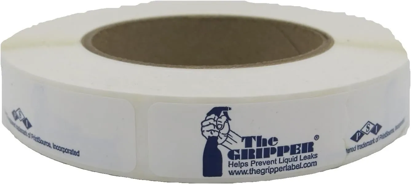 PLESIU The Gripper Seal - Stops Liquid Leaks, 3/4" x 6" 250 Labels
