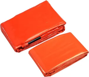 POPETPOP Outdoor Thermal Lightweight Survival for Camping Cold Protection Emergency Use Double Portable Insulation Orange