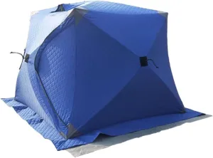 Portable 3 Person Ice Fishing Tent Lightweight Tent, Insulated Ice Fishing Shelter Ice Fishing Shanty for Ice Fishing Camping Travel (B 180x180x140cm)