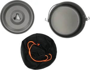 Portable Aluminum Alloy Camping Pot with Lid and Storage, Hanging Picnic Cookware for 6 8 People, Lightweight and Durably for Outdoor Activities