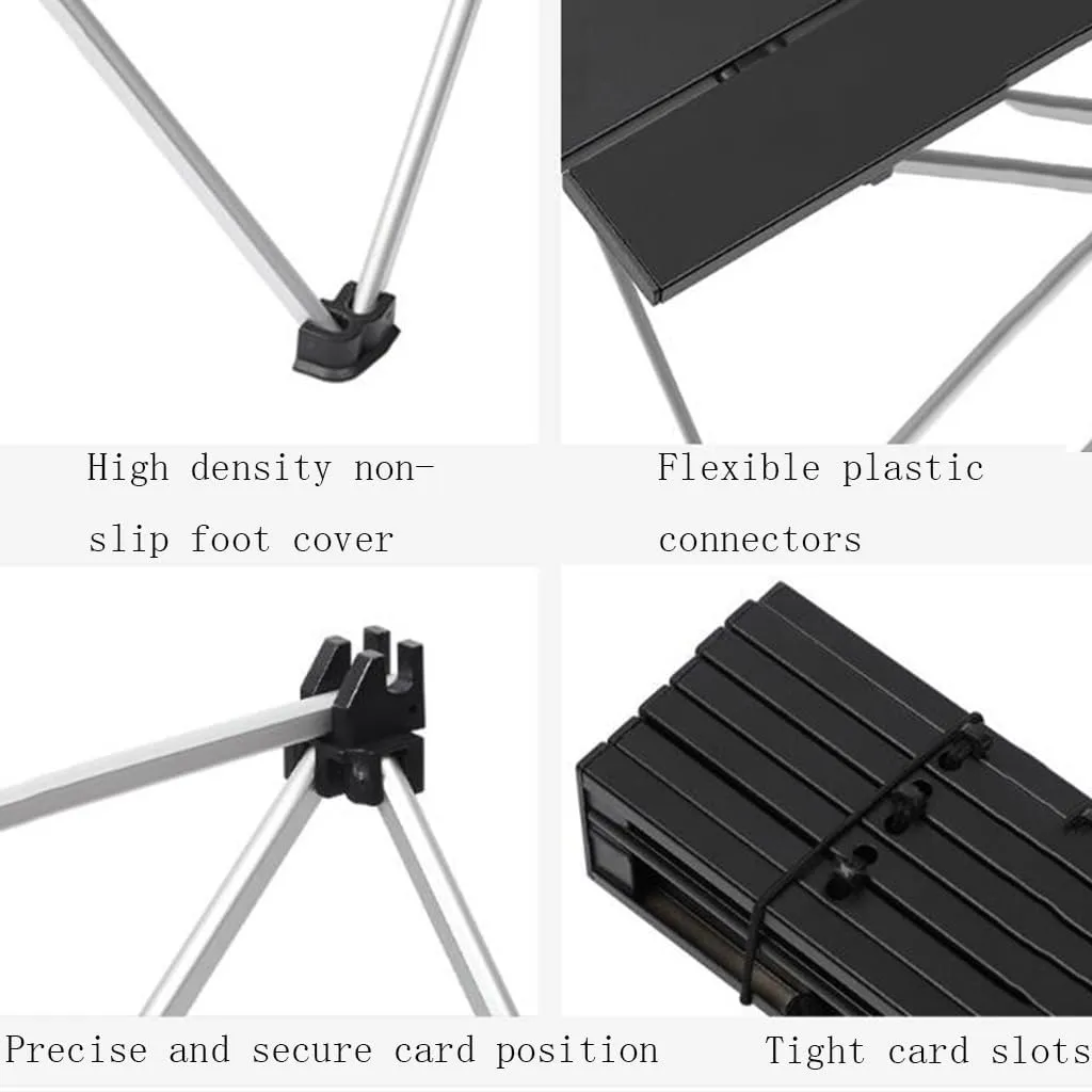 Portable Camping Table Small Ultralight Folding Table with Aluminum Table Top and Carry Bag Perfect for Outdoor Picnic Side Table, 41*35*30cm