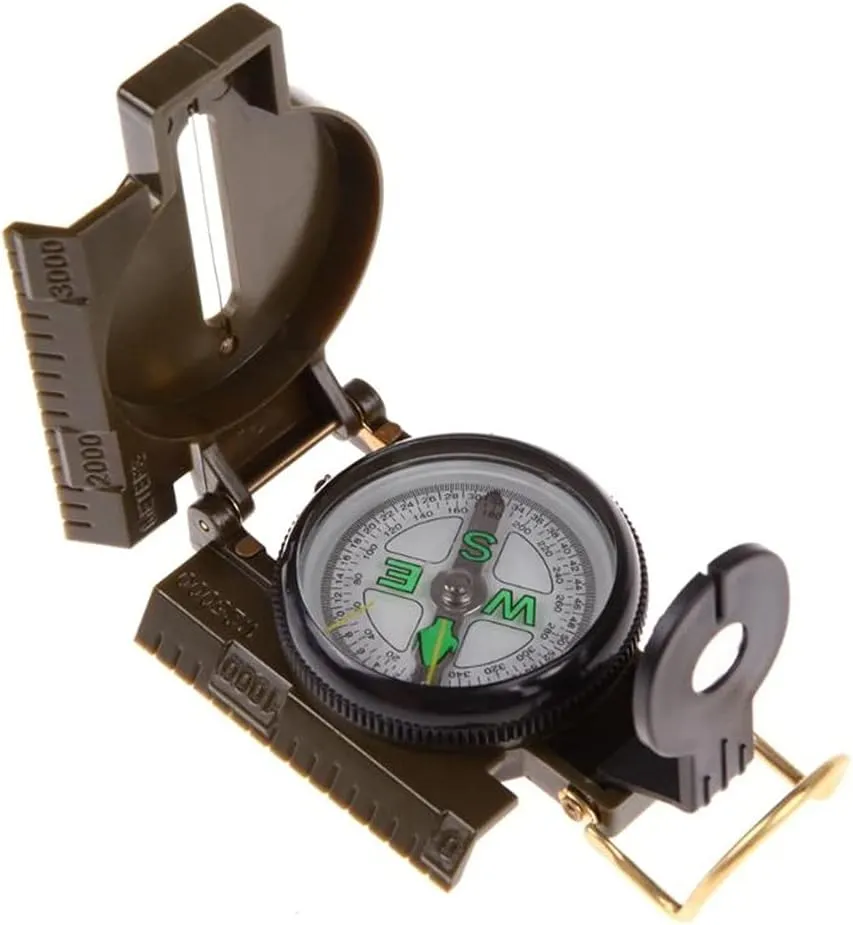 Portable Folding Lens Compass Fashion Multifunction Outdoor Lens Compass Boat Compass Dashboard Dash