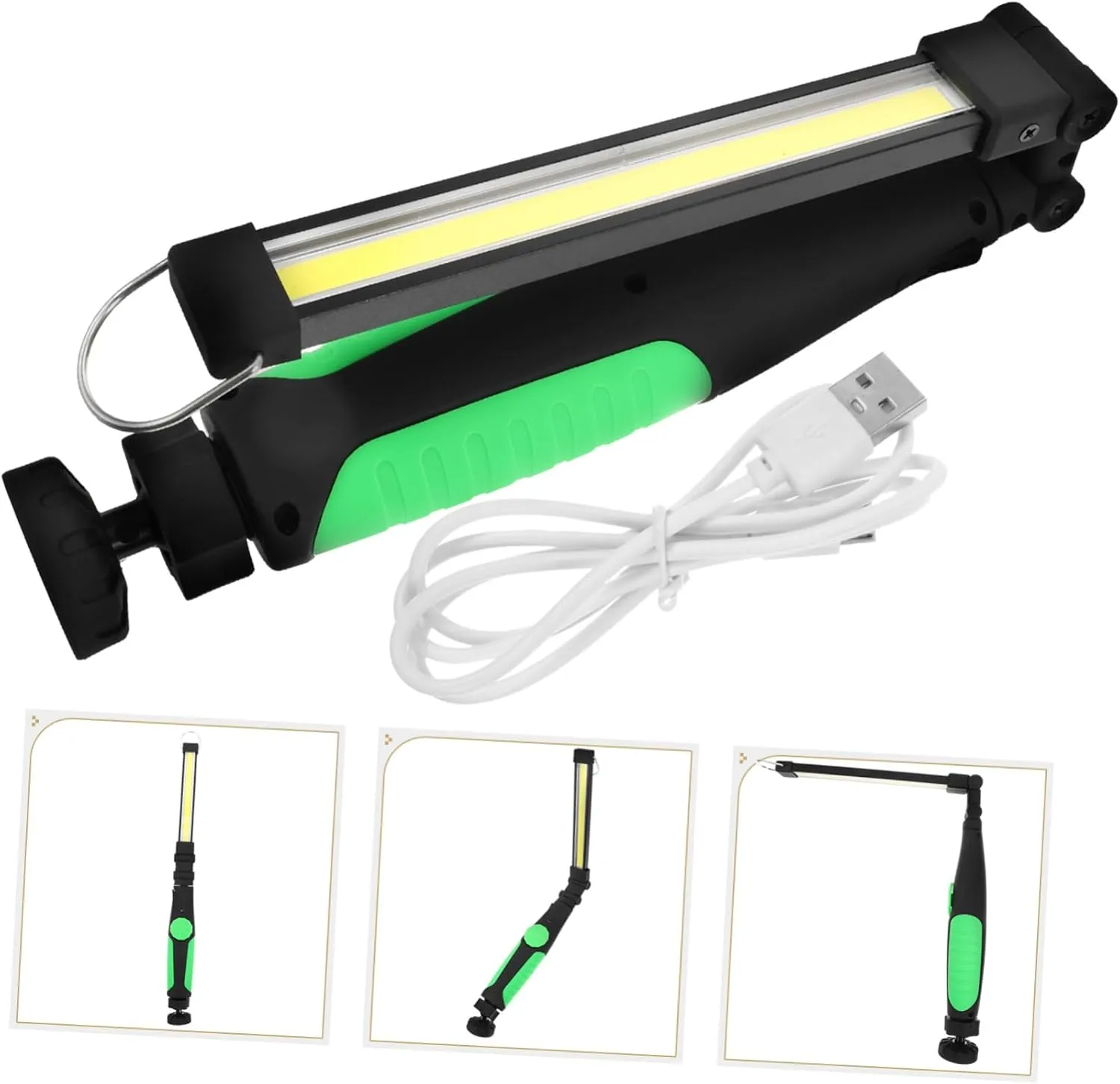 Portable Inspection Lamp 5 Modes Flashlight Rotatable Head for Car Repair Outdoor Lighting