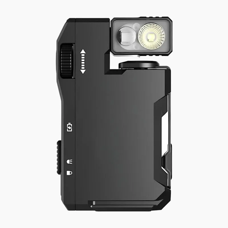 Portable Mini Flashlight with Rotatable Head, EDC Pocket Flashlight Clip-on Light, Rechargeable 3 Modes 180°Head Swivels Portable Mini Pocket Light with Clip for Emergency, Camping