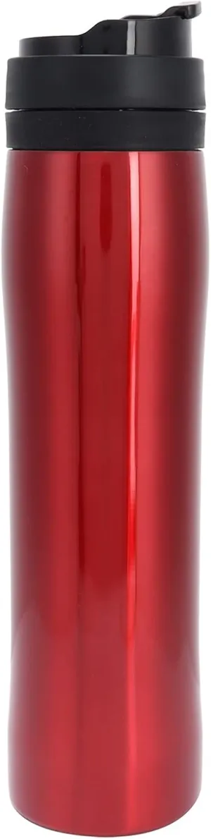 Portable Travel Mug, Coffee Maker with Filter, Food Grade Material, Leakproof Design for Camping, Outdoor Sports, Home Use, Shining Red, 350ml Capacity