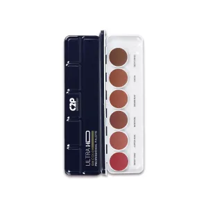Pro 6-Shade Lipstick Palette for Women (21g) – Nude Creamy Matte Lip Colors | Blusher & Contour | Waterproof, Lightweight, Long-Lasting & Hydrating Lipstick Kit (Nude Whisper)