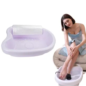 Professional Ionic Foot Bath Basin Tub Perfect for Birthday for All Detox Foot Soak Machines Heavy Duty Tub,Feet Massage Tube for Soak, or Detox,with 100 Pcs Disposable Plastic Liners