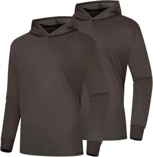 ProtectX High Visibility Sun Protection Lightweight Long Sleeve Hoodie, UPF 50  Quick-Dry, SPF UV Shirt, Active Wear