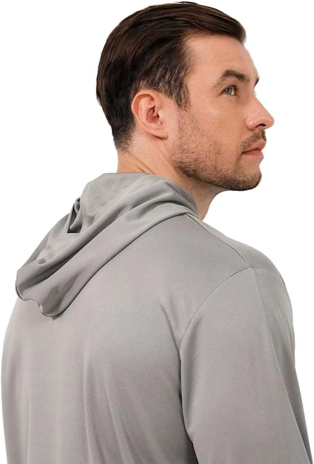 ProtectX High Visibility Sun Protection Lightweight Long Sleeve Hoodie, UPF 50  Quick-Dry, SPF UV Shirt, Active Wear