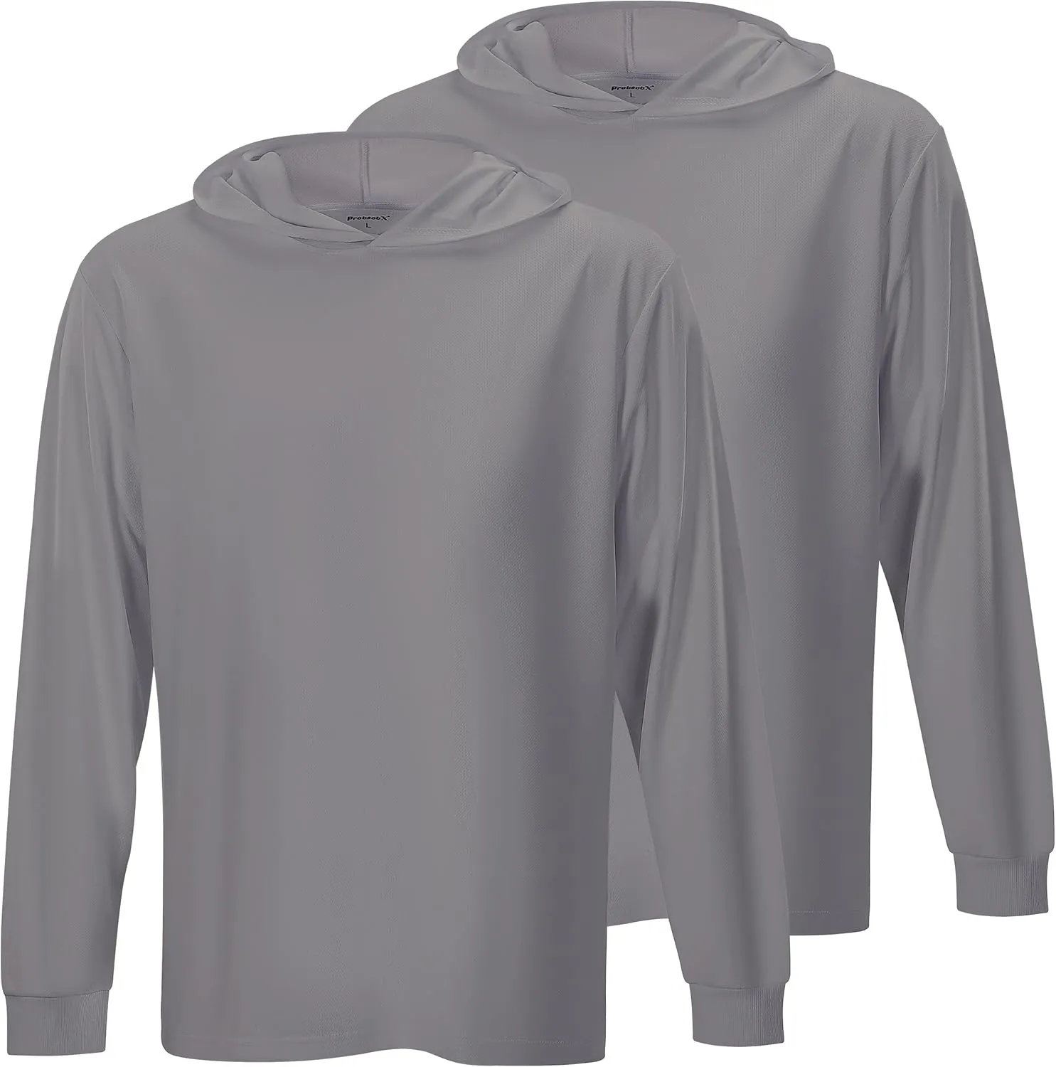 ProtectX High Visibility Sun Protection Lightweight Long Sleeve Hoodie, UPF 50  Quick-Dry, SPF UV Shirt, Active Wear