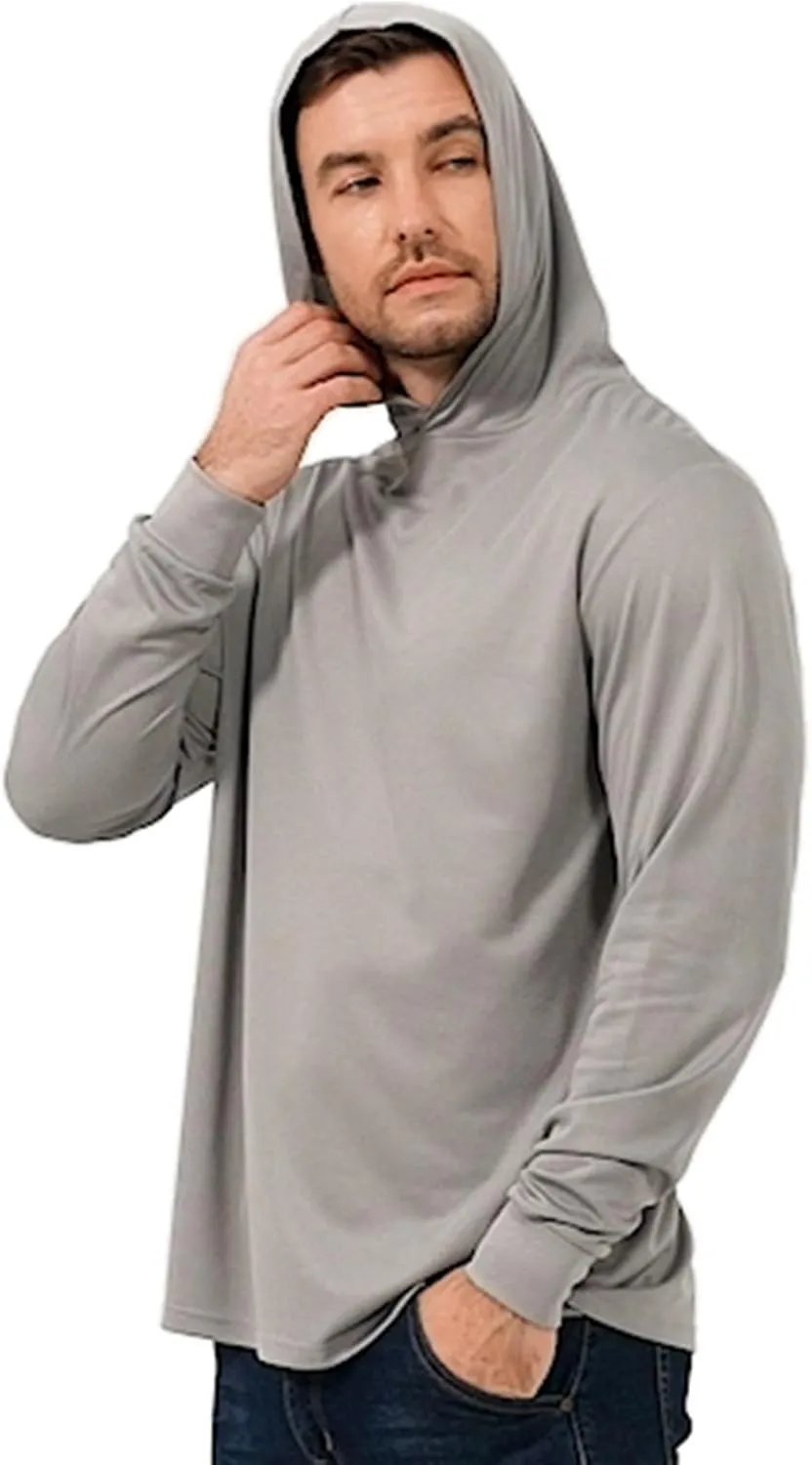 ProtectX High Visibility Sun Protection Lightweight Long Sleeve Hoodie, UPF 50  Quick-Dry, SPF UV Shirt, Active Wear