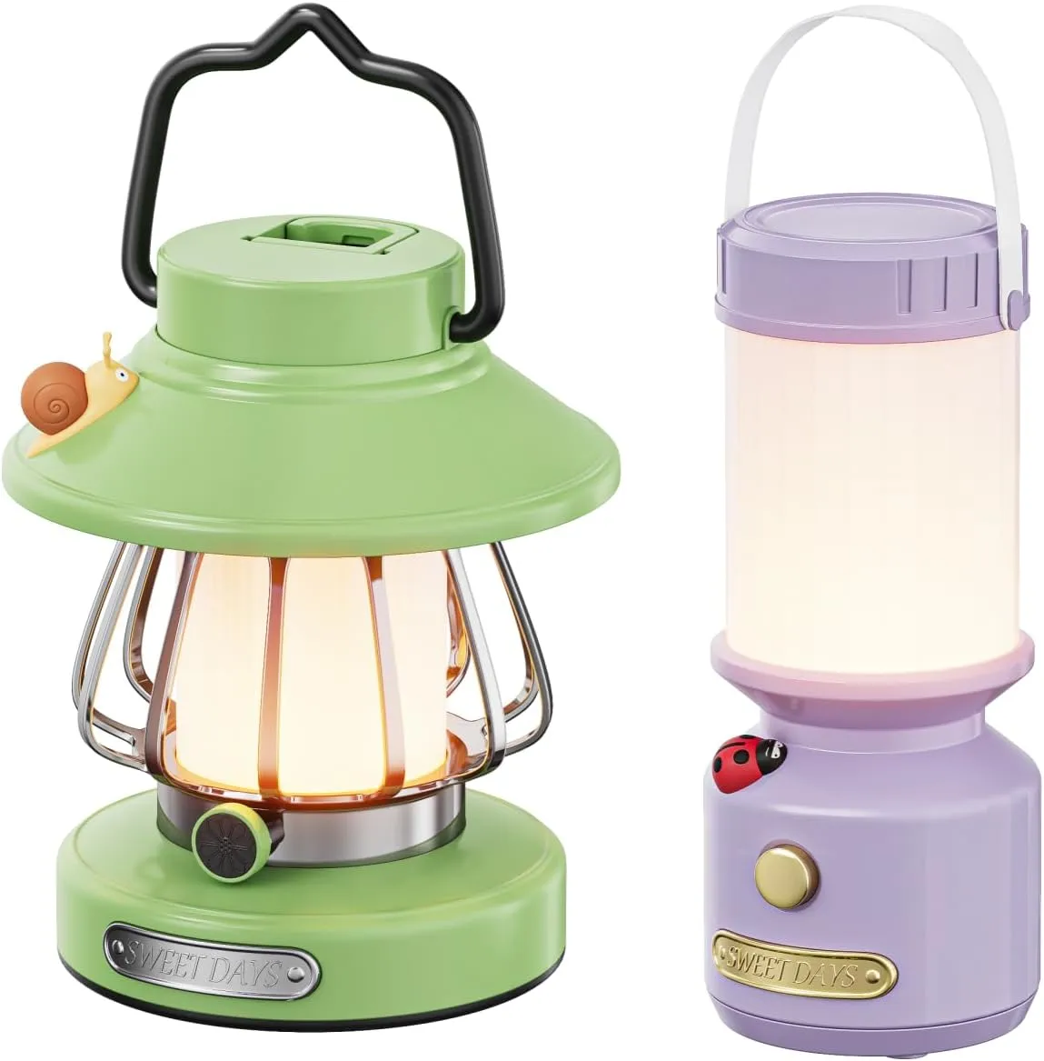Purple Ladybug Green Snail Light