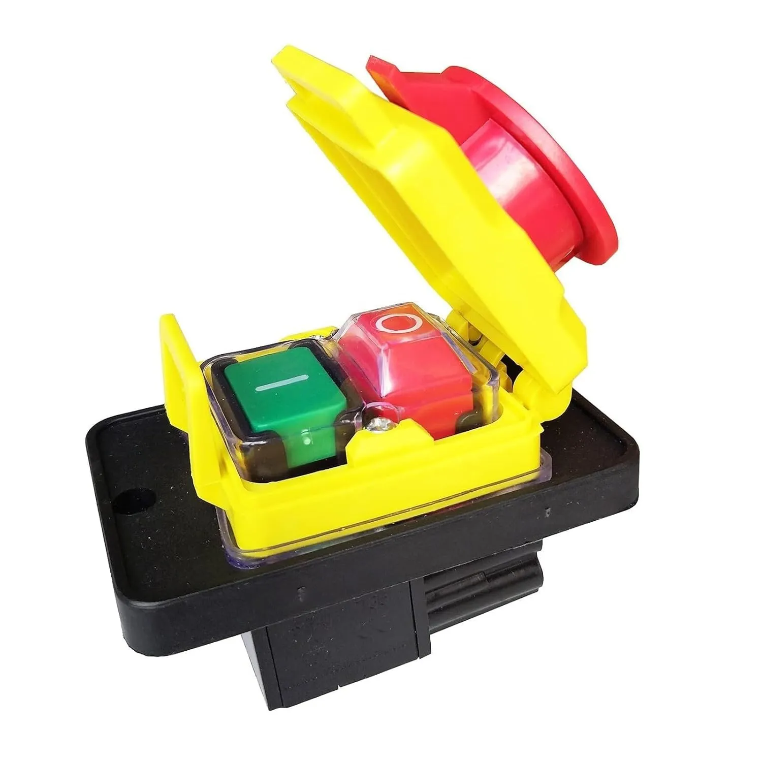 Push Button for Machines Safety Push Button Switch Electromagnetic Push Button Switch Stop Start On Off Emergency Stop Push Button Switches for Electric Tool CK5 CK-5 250V T85 10(8) A 4 Pin