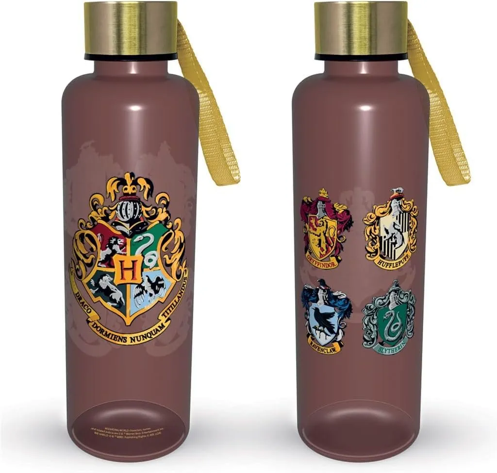 Pyramid International Harry Potter (Colourful Crest) Slim Metal Drinks Bottle,Hydration Solution, 19 fl oz / 560ml, One Size