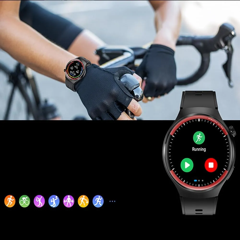 Qatteeey Smart Watch - 1.62" HD Large Screen Smart Watch, 7 Dynamic Sports Modes,Advanced Health Monitoring,Waterproof Mens for Android Phones iPhone Compatible (Black)