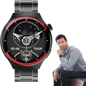 Qatteeey Smart Watch - 1.62" HD Large Screen Smart Watch, 7 Dynamic Sports Modes,Advanced Health Monitoring,Waterproof Mens for Android Phones iPhone Compatible (Black)