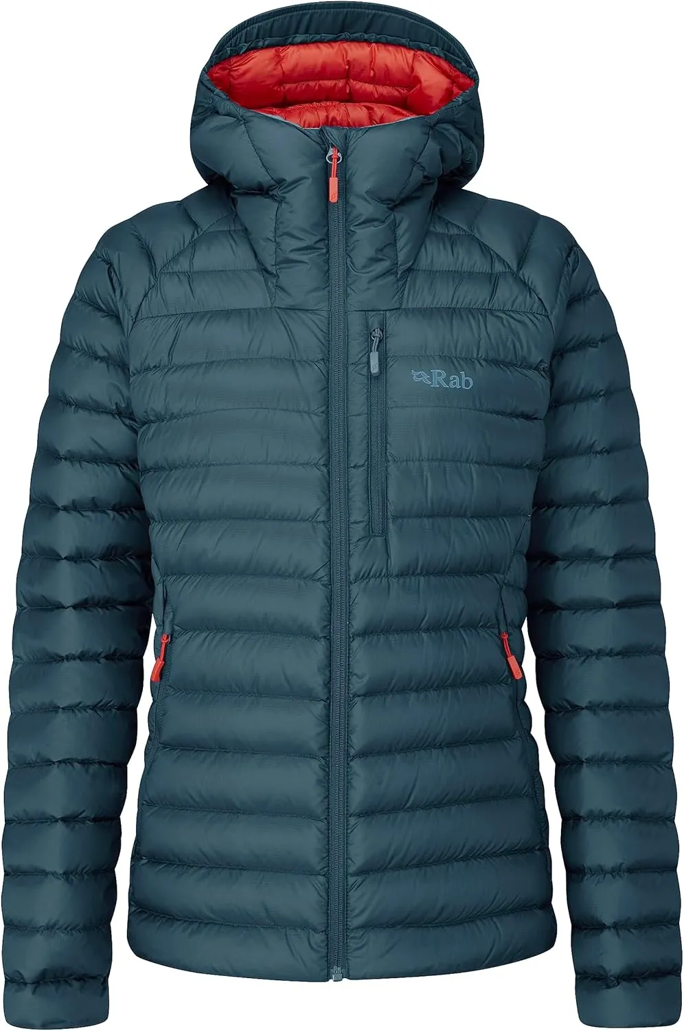 Rab Women's Microlight Alpine 700-Fill Down Hooded Puffer Jacket for Hiking & Skiing