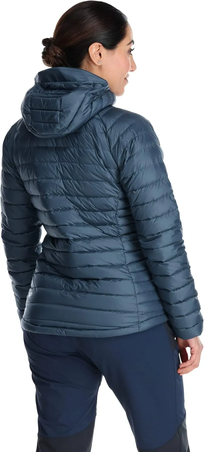 Rab Women's Microlight Alpine 700-Fill Down Hooded Puffer Jacket for Hiking & Skiing