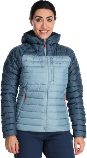 Rab Women's Microlight Alpine 700-Fill Down Hooded Puffer Jacket for Hiking & Skiing