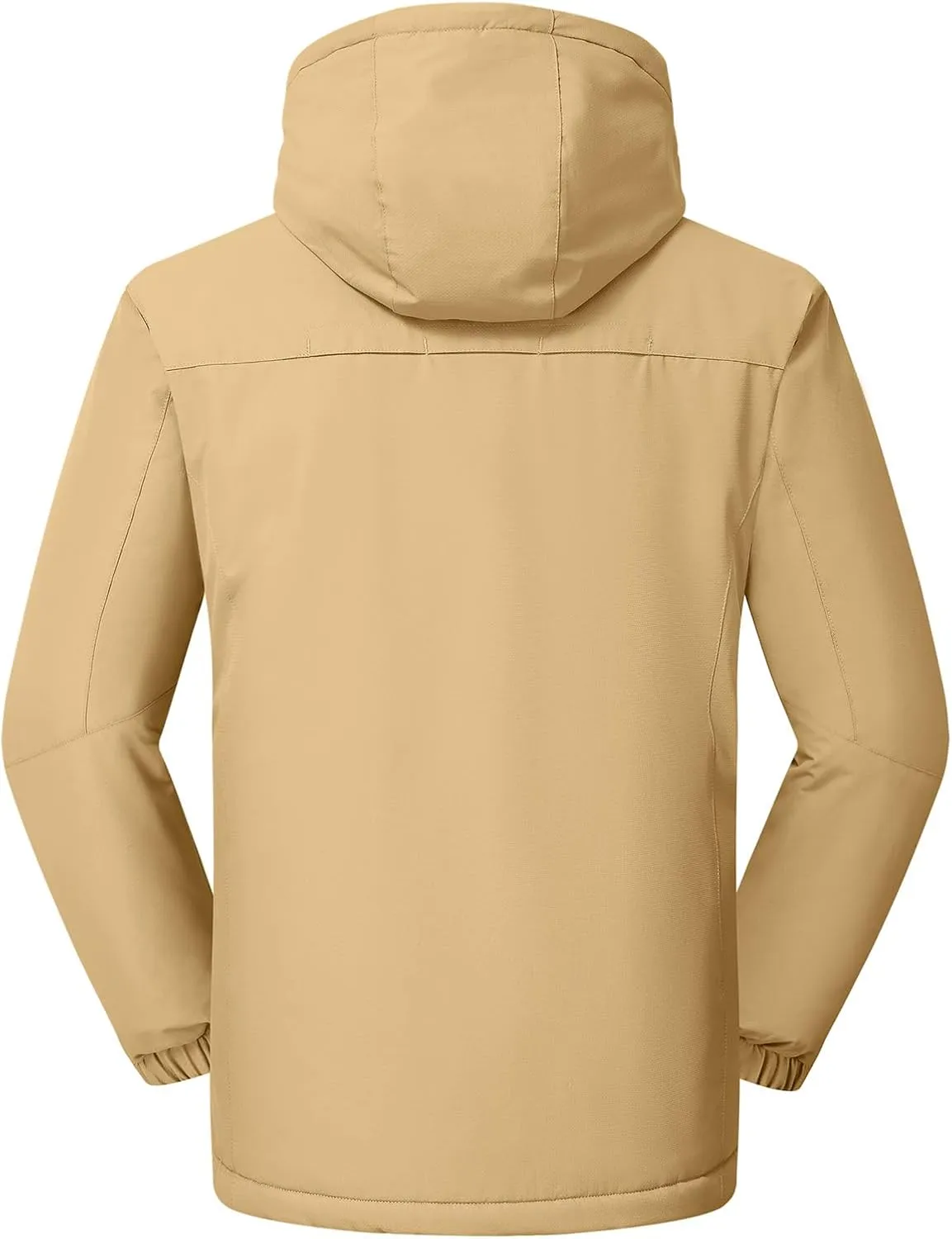 Rdruko Men's Ski Snow Jacket Waterproof Winter Insulated Fleece Hooded Outdoor Mountain Coat