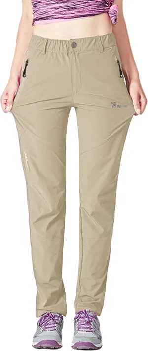 Rdruko Women's Hiking Pants Lightweight Quick Dry Water Resistant Outdoor Travel Fishing Pants with Pockets