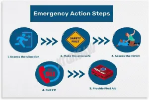 Recognize And Act First Aid Posters First Aid Knowledge Poster (2) Canvas for Bedroom Living Room Decor 36x24inch(90x60cm) Unframe-style