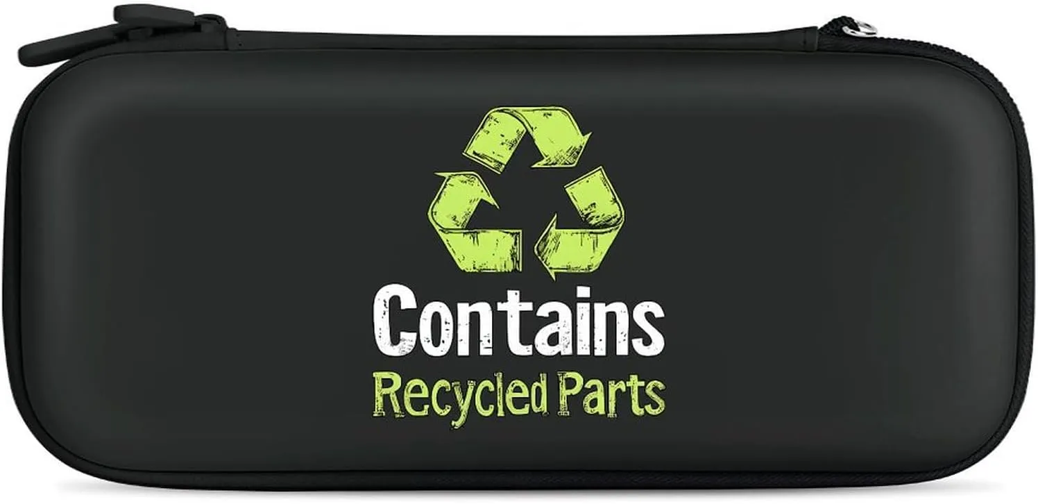 Recycled Parts Organ Donor Hard Shell Travel Case with Rope 15 Game Card Pockets Compatible with Switch Protective