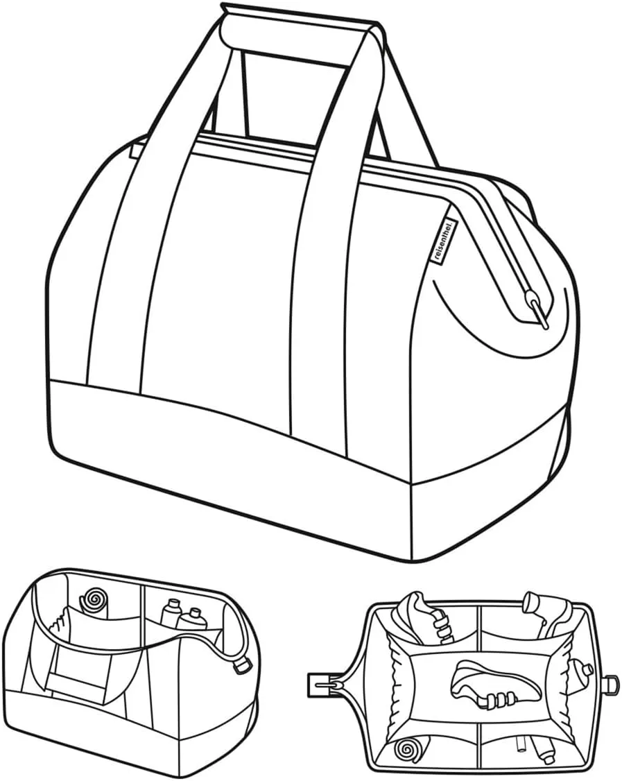 reisenthel allrounder L – Versatile doctor bag for travel, work and leisure - With practical trolley clip-on function
