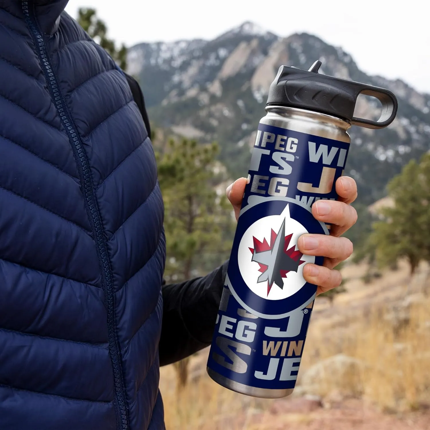 Rico Industries NHL Hockey Stainless Steel Tumbler with Lid - Great For Coffee, Tea, Water or Cocktails