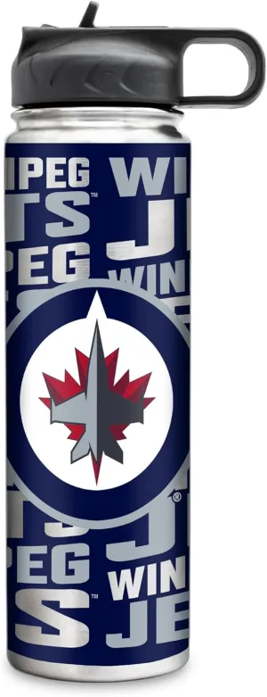Rico Industries NHL Hockey Stainless Steel Tumbler with Lid - Great For Coffee, Tea, Water or Cocktails