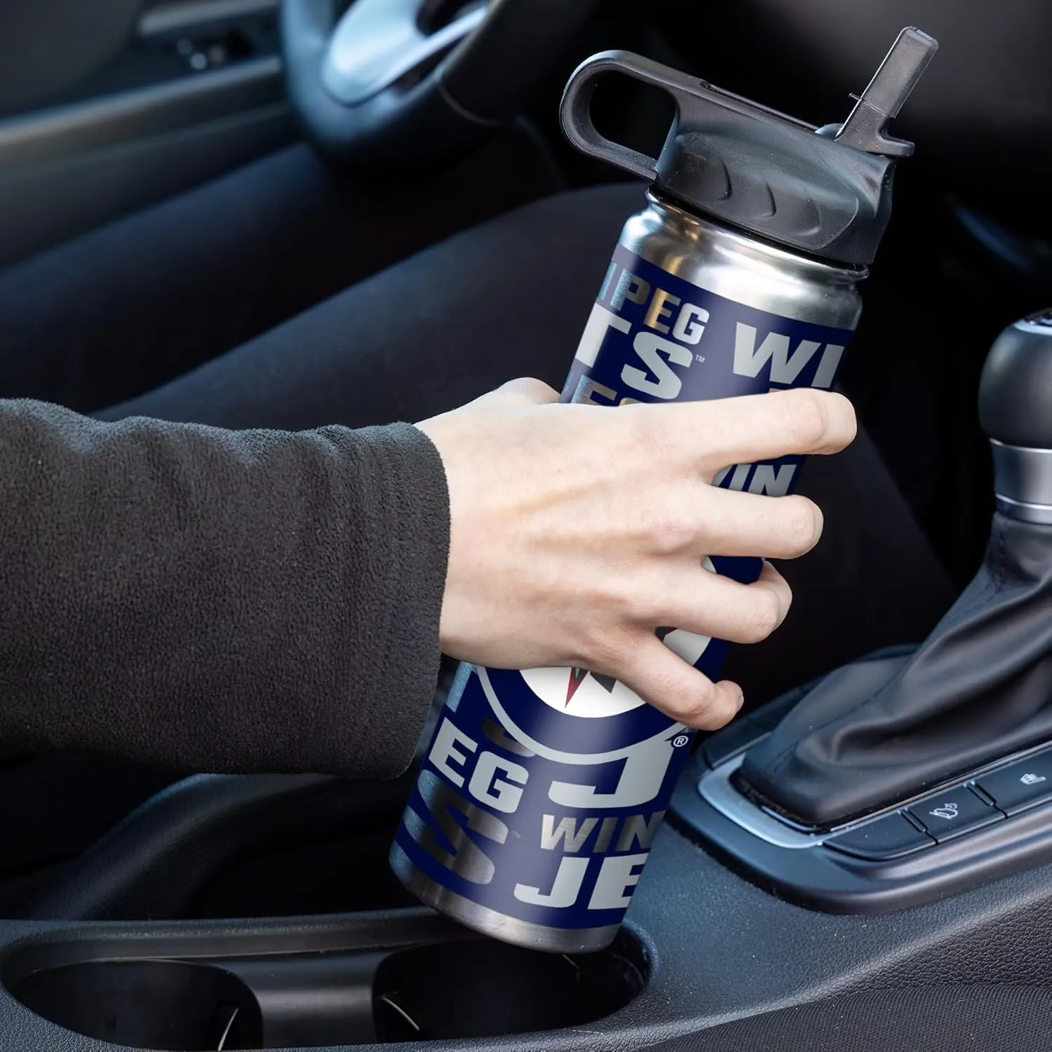 Rico Industries NHL Hockey Stainless Steel Tumbler with Lid - Great For Coffee, Tea, Water or Cocktails