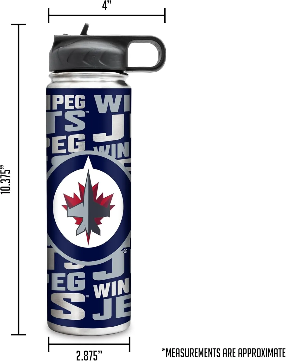 Rico Industries NHL Hockey Stainless Steel Tumbler with Lid - Great For Coffee, Tea, Water or Cocktails