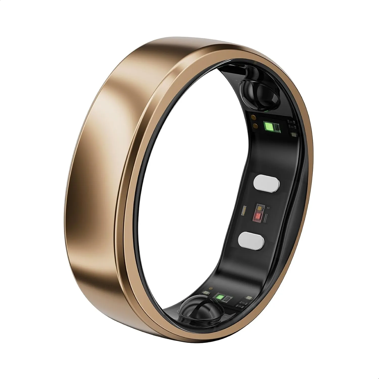 RingConn Gen 2 Air, Ultra-Thin AI Smart Ring, 10-Day Battery Life, Fitness/Sleep/Stress/HR Tracker for Women&Men, No App Fee for Standard Features, iOS & Android Compatible (Size 11, Dune Gold)