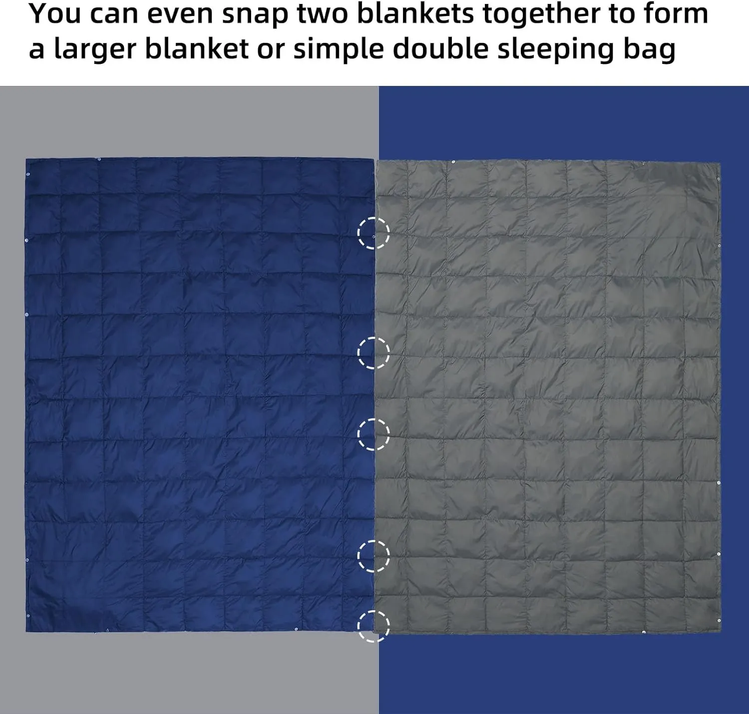 ROCK CLOUD Packable Camping Blanket Ultralight Outdoor Blankets Stadium for Hiking Camp Travel Outside Sports, Grey